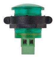 PANEL INDICATOR, 23.1MM, GREEN, 28VDC