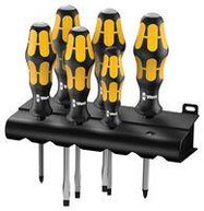 SCREWDRIVER SET, PHILLIPS/SLOTTED, 6PC