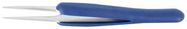 ESD TWEEZER, STRAIGHT/ROUND, 125MM