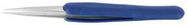 ESD TWEEZER, STRAIGHT/POINTED, 130MM