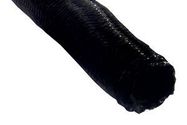 SILENT BRAIDED WRAP, PET, BLK, 200M