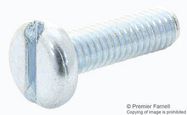 PAN HEAD SLOTTED SCREW, STEEL, M3.5