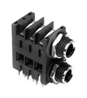 CONN, DUAL STEREO JACK, 6.35MM, PANEL