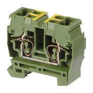 TERMINAL BLOCK, DIN RAIL, 4POS, 12AWG