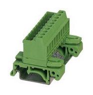 TERMINAL BLOCK, DIN RAIL, 16POS, 12AWG