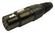 CONNECTOR, XLR, PLUG, 4POS, CABLE