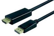 CABLE, DP PLUG-HDMI PLUG, 3M, BLACK