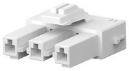 PLUG HOUSING, 3POS, NYLON, NATURAL