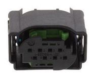 RECEPTACLE HOUSING, 8POS, GF PBT, BLACK