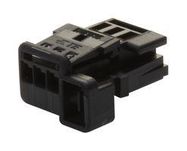 RCPT HOUSING, 3POS, PBT GF, BLACK