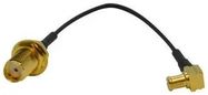 RF COAX, SMA JACK-MCX PLUG, 100MM