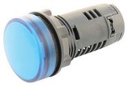 PILOT LIGHT, 22MM, BLUE, 120VAC