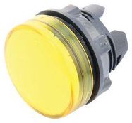 PILOT LIGHT HEAD W/ LENS, 22MM, YELLOW