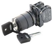 KEY SWITCH, DPST-NO, 6A, 120VAC