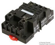 RELAY SOCKET, 16A, 250VAC, DIN RAIL