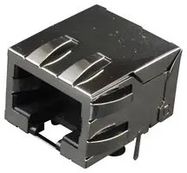 RJ45 CONN, JACK, 8P8C, 1PORT, R/A, THT