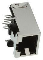 MOD CONN, R/A RJ45 JACK, 8P8C, 1PORT, TH