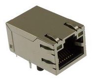 RJ45 CONNECTOR, JACK, 8P8C, 1PORT, TH