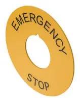 LEGEND, E-STOP PB SW, YELLOW