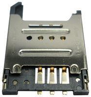 SIM CARD CONN, 6POS, SMT