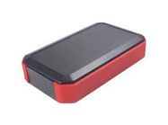 ENCLOSURE, HANDHELD, ABS, BLACK/RED