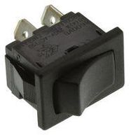 ROCKER SWITCH, SPST, 16A, 250VAC, BLACK