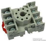 RELAY SOCKET, DIN RAIL/PANEL, 8P, SCREW