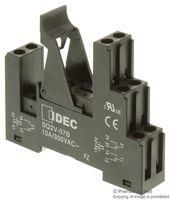 RELAY SOCKET, DIN RAIL, 8PIN, SCREW