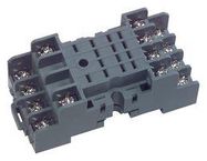 RELAY SOCKET, DIN RAIL, 14PIN, SCREW