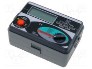 Meter: grounding resistance; LCD; 3,5 digit (1999); ±(1%+4digit) 