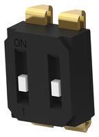 DIP SWITCH, 2POS, SPST, SLIDE, SMD