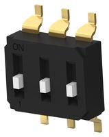 DIP SWITCH, 3POS, SPST, SLIDE, SMD