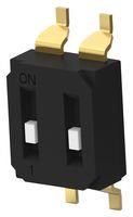 DIP SWITCH, 2POS, SPST, SLIDE, SMD