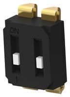 DIP SWITCH, 2POS, SPST, SLIDE, SMD