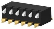 DIP SWITCH, 6POS, SPST, PIANO KEY, SMD