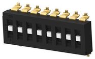 DIP SWITCH, 8POS, SP3T, SLIDE, SMD