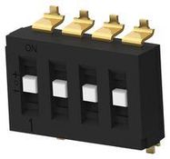 DIP SWITCH, 4POS, SP3T, SLIDE, SMD