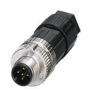 SENSOR CONNECTOR, M12, PLUG, 5POS, CABLE