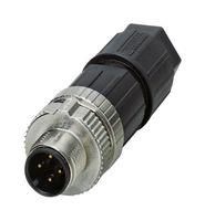 SENSOR CONNECTOR, M12, PLUG, 4POS, CABLE