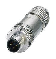 SENSOR CONNECTOR, M12, PLUG, 4POS, CABLE