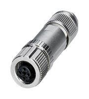 SENSOR CONNECTOR, M12, RCPT, 4POS, CABLE