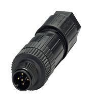 SENSOR CONNECTOR, M12, PLUG, 5POS, CABLE