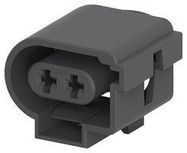 RCPT HOUSING, 2POS, NYLON 6.6, BLACK