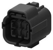 PLUG HOUSING, 6POS, PBT, BLACK