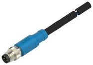 SENSOR CORD, 4P, M8 PLUG-FREE END, 10M