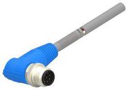 SENSOR CORD, 8P, M12 PLUG-FREE END, 1.5M