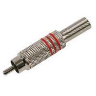 RCA Plug (Nickel/Red)