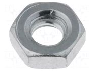 Nut; hexagonal; UNC 6-32; Thread: inch; 32; steel; Plating: zinc KEYSTONE