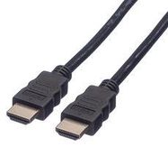 AUDIO CABLE, HDMI A PLUG, 2M, BLACK