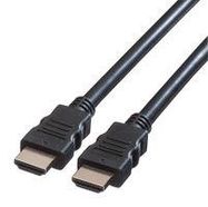 AUDIO CABLE, HDMI A PLUG, 2M, BLACK